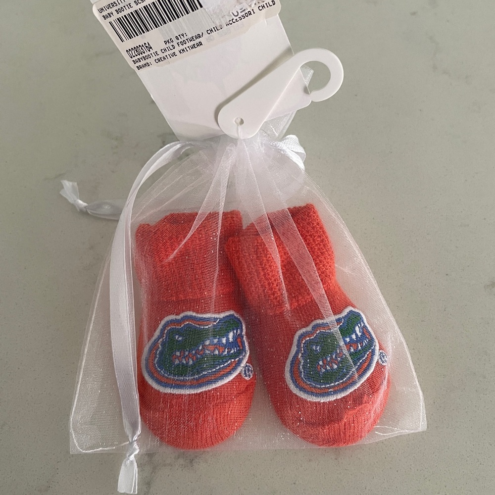 Gators baby booties